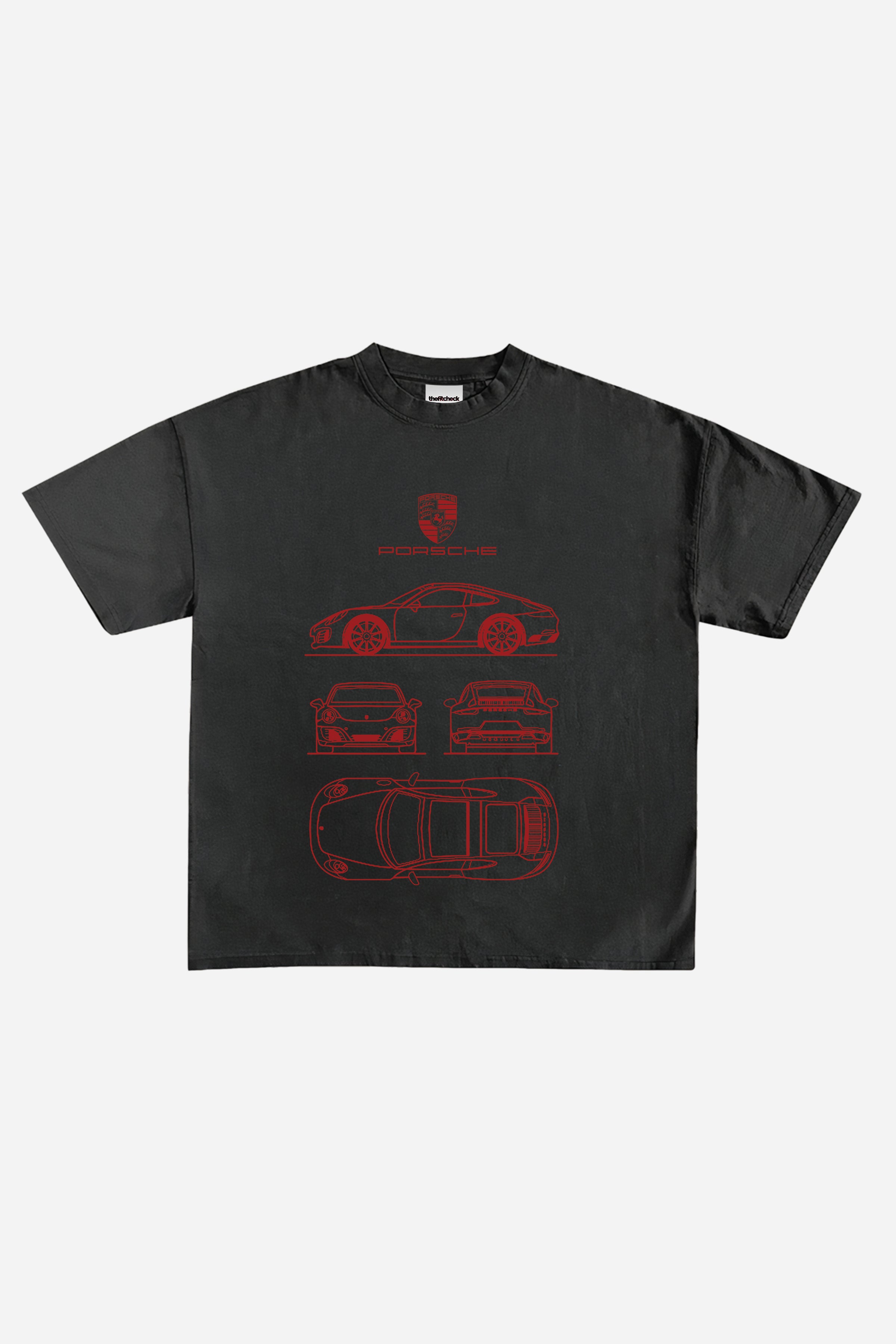 Porsche 911 Designed Oversized T-shirt