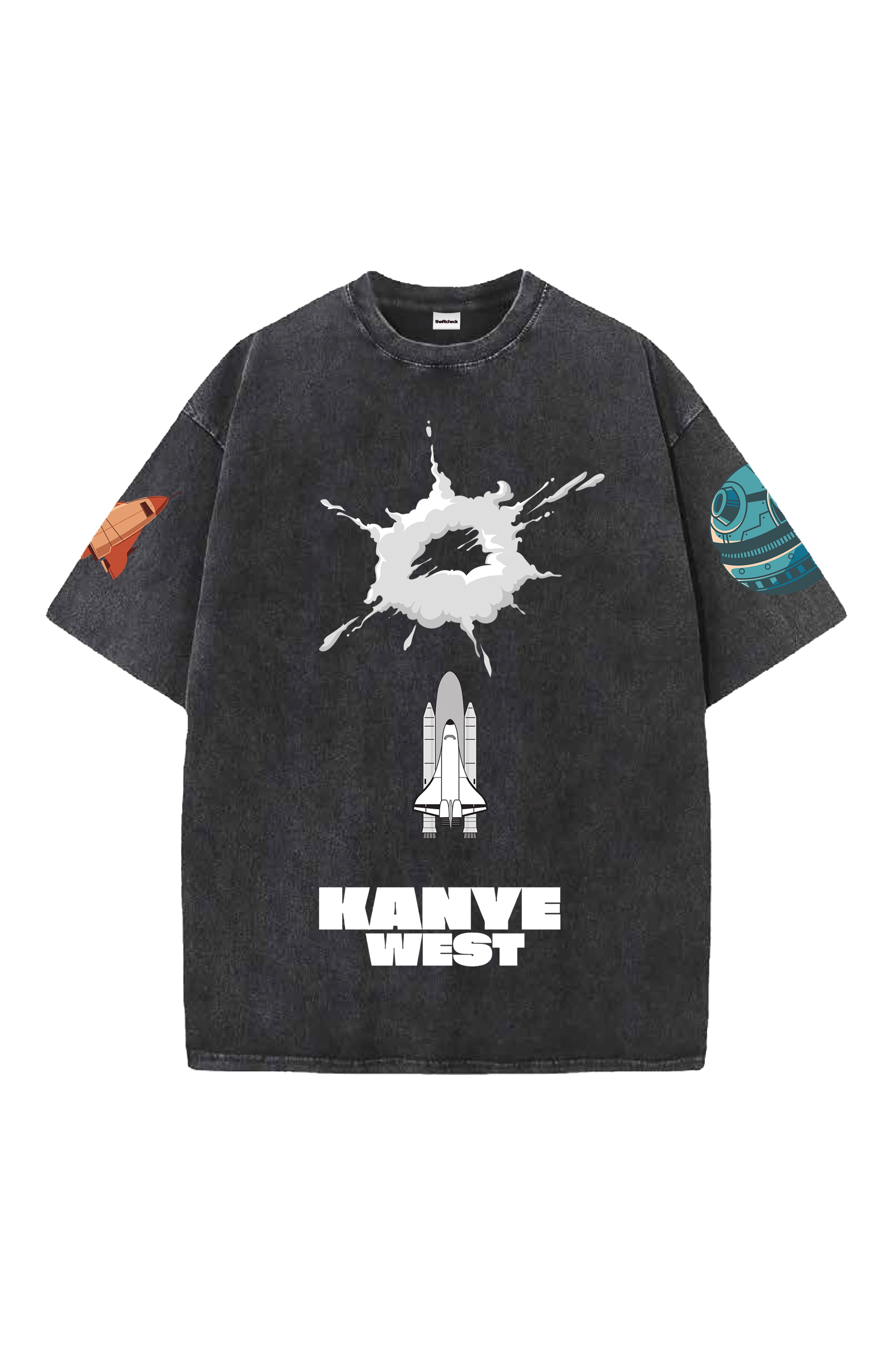 KANYE WEST V2 DESIGNED OVERSIZED T-SHIRT