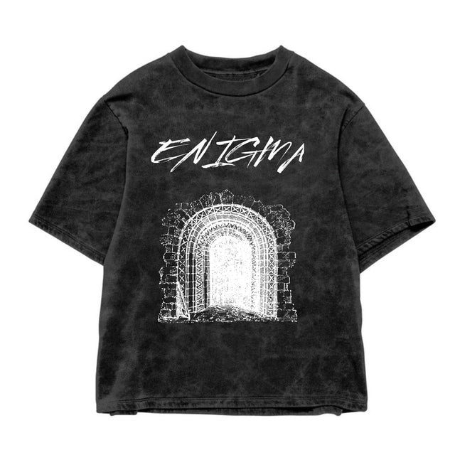 Enigma Acid Wash Oversized Tee