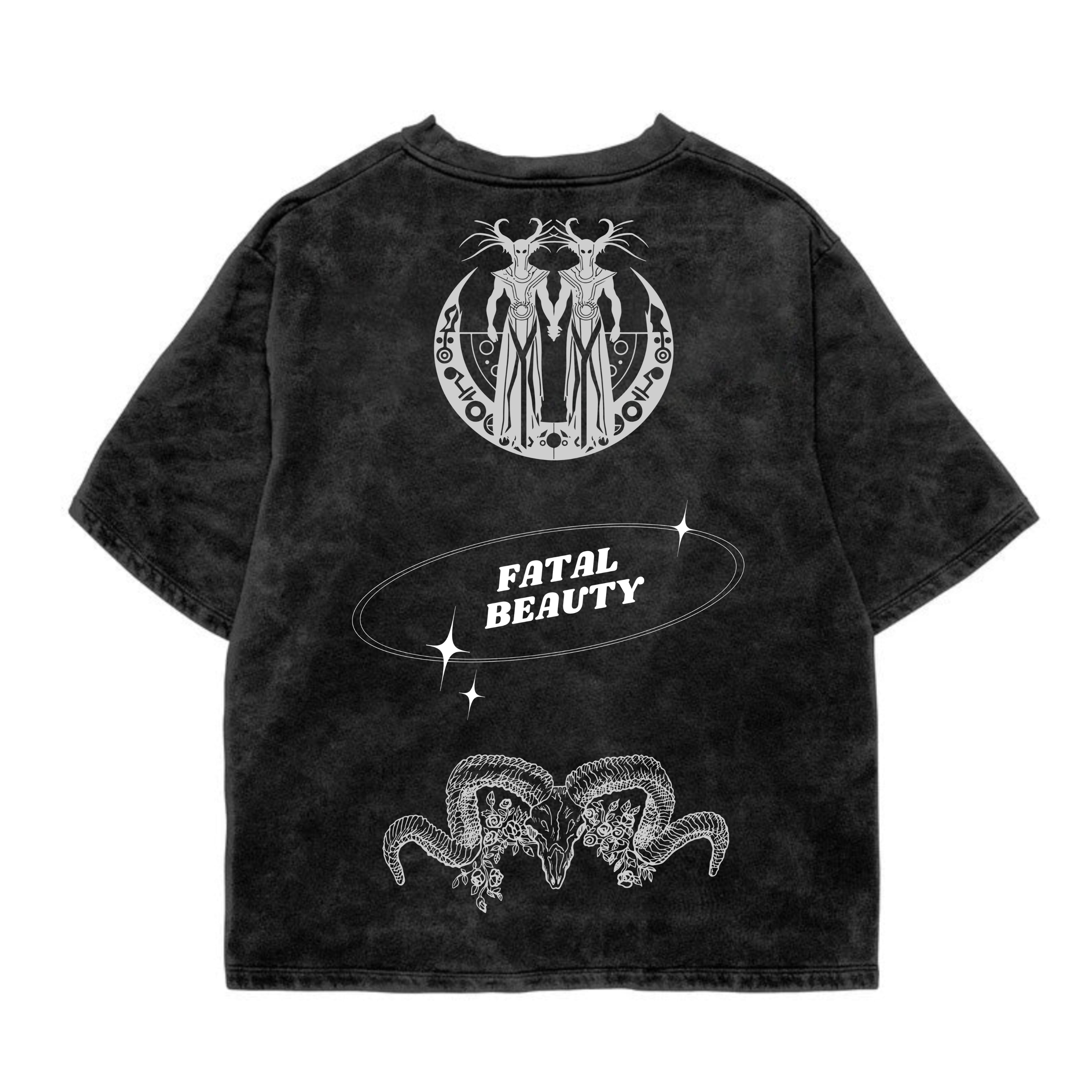 Fatal Acid Wash Oversized Tee