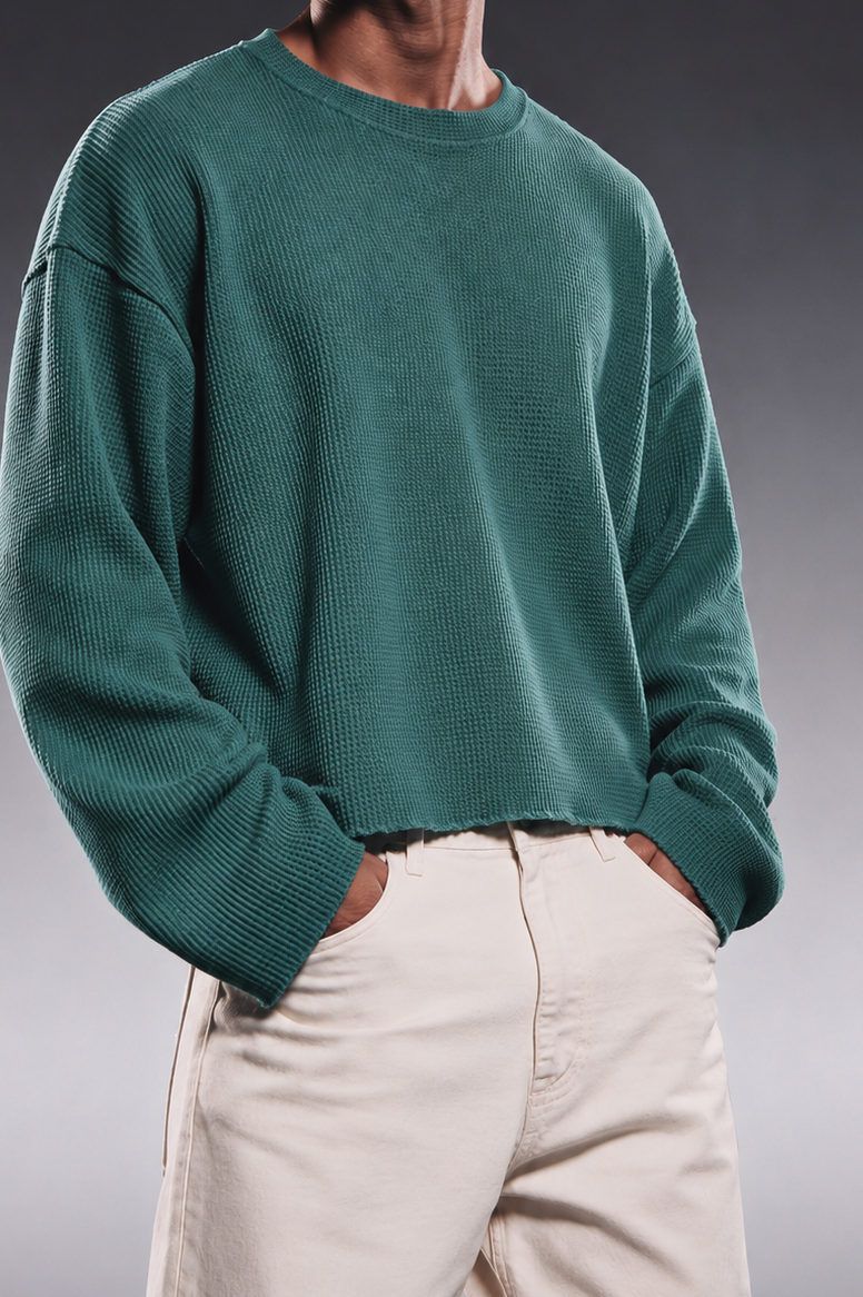 OCEAN TEAL ESSENTIAL WAFFLE