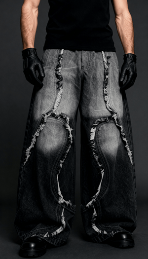 MIDNIGHT FADE DISTRESSED DENIM