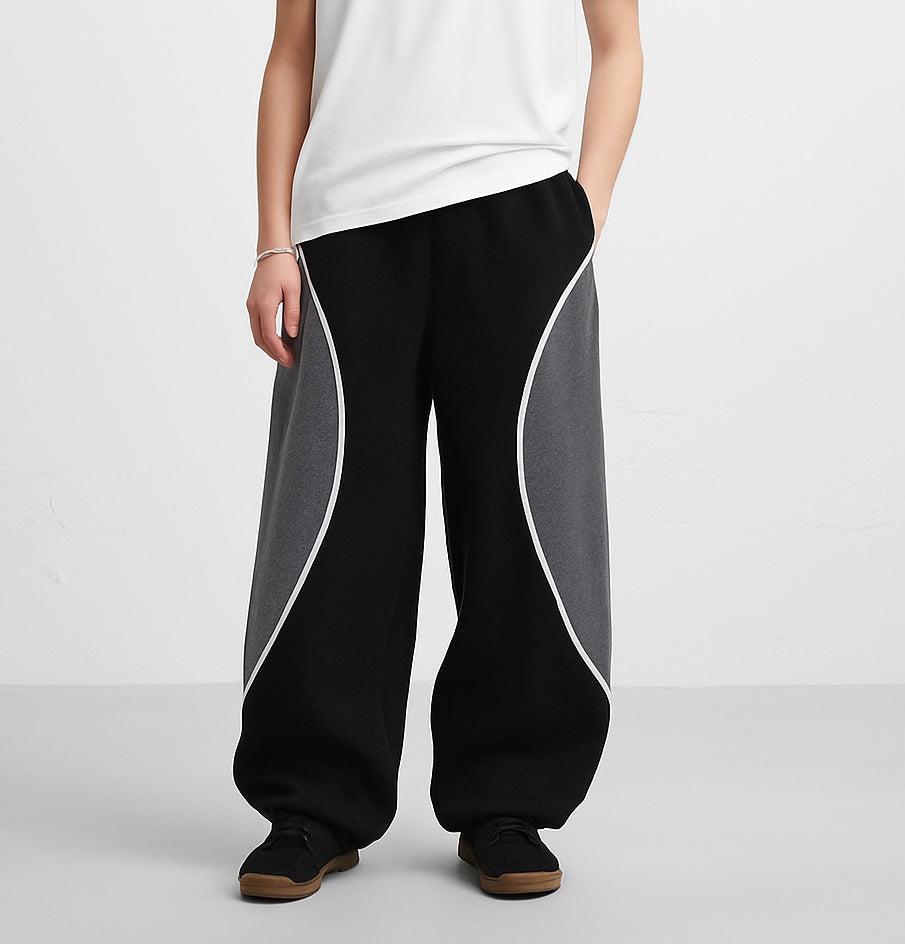 Greyscale Baggy Sweatpants