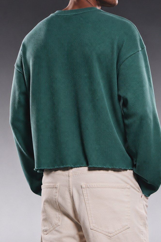 OCEAN TEAL ESSENTIAL WAFFLE