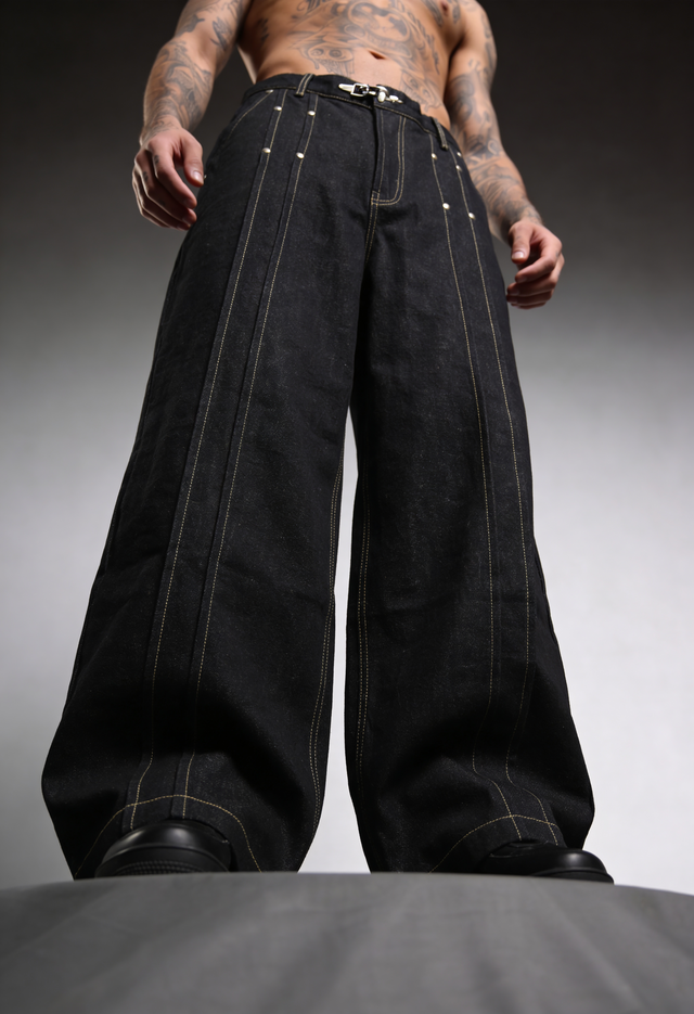 OBSIDIAN BLACK RAW DENIM