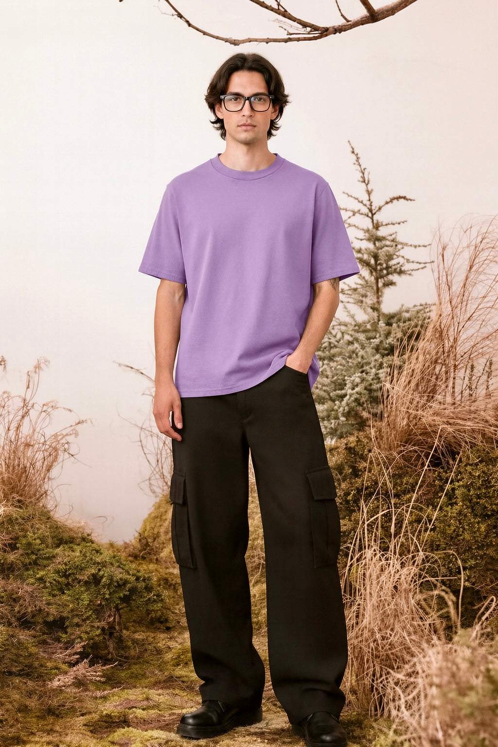 LAVENDER HEAVYWEIGHT TEE