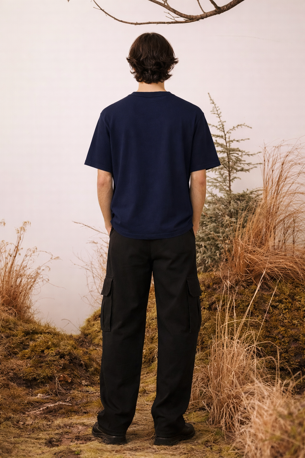 NAVY BLUE HEAVYWEIGHT TEE