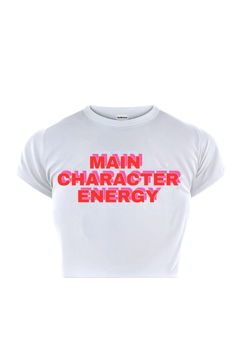 MAIN CHARACTER ENERGY BABY TEE