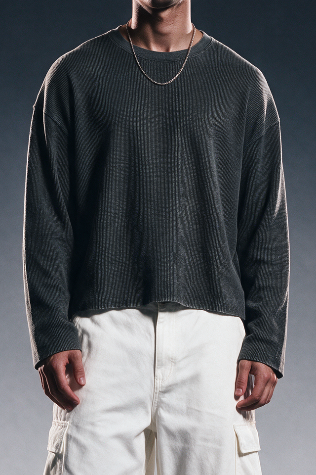 VINTAGE WASHED ESSENTIAL WAFFLE