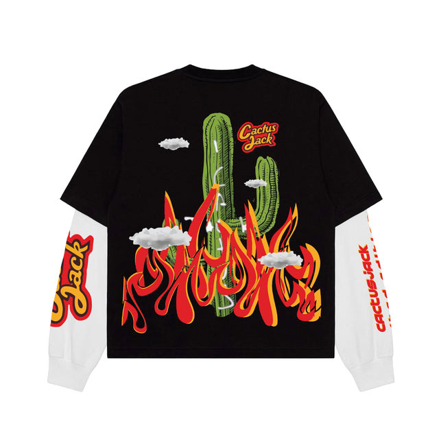 CACTUS JACK FAKE LONG SLEEVES BOXY TEE