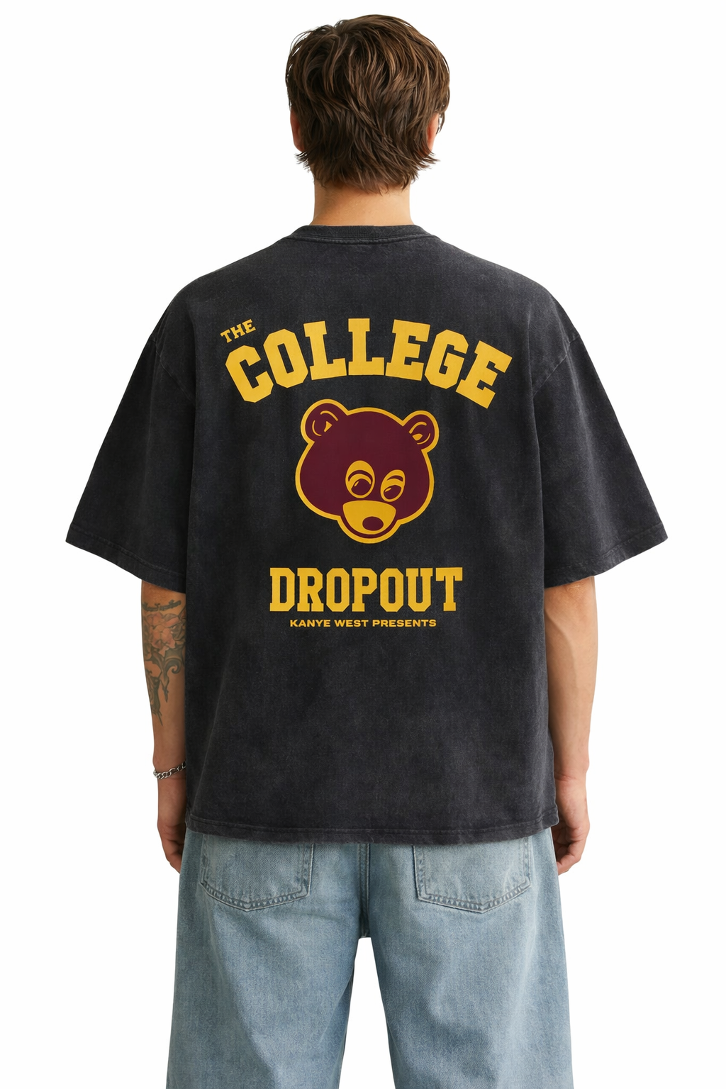 COLLEGE DROPOUT DESIGNED OVERSIZED TEE