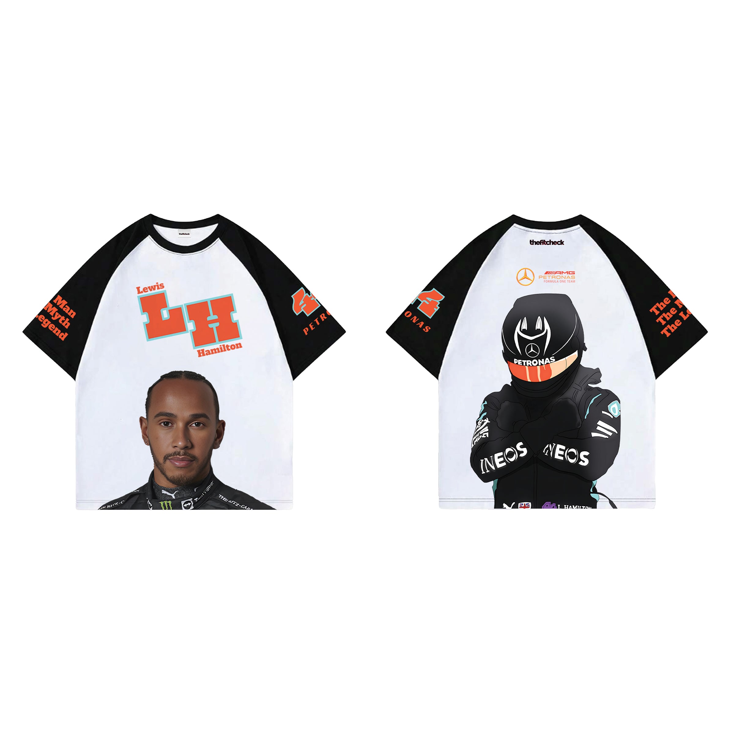 Lewis Hamilton V2 Raglan Oversized T-shirt