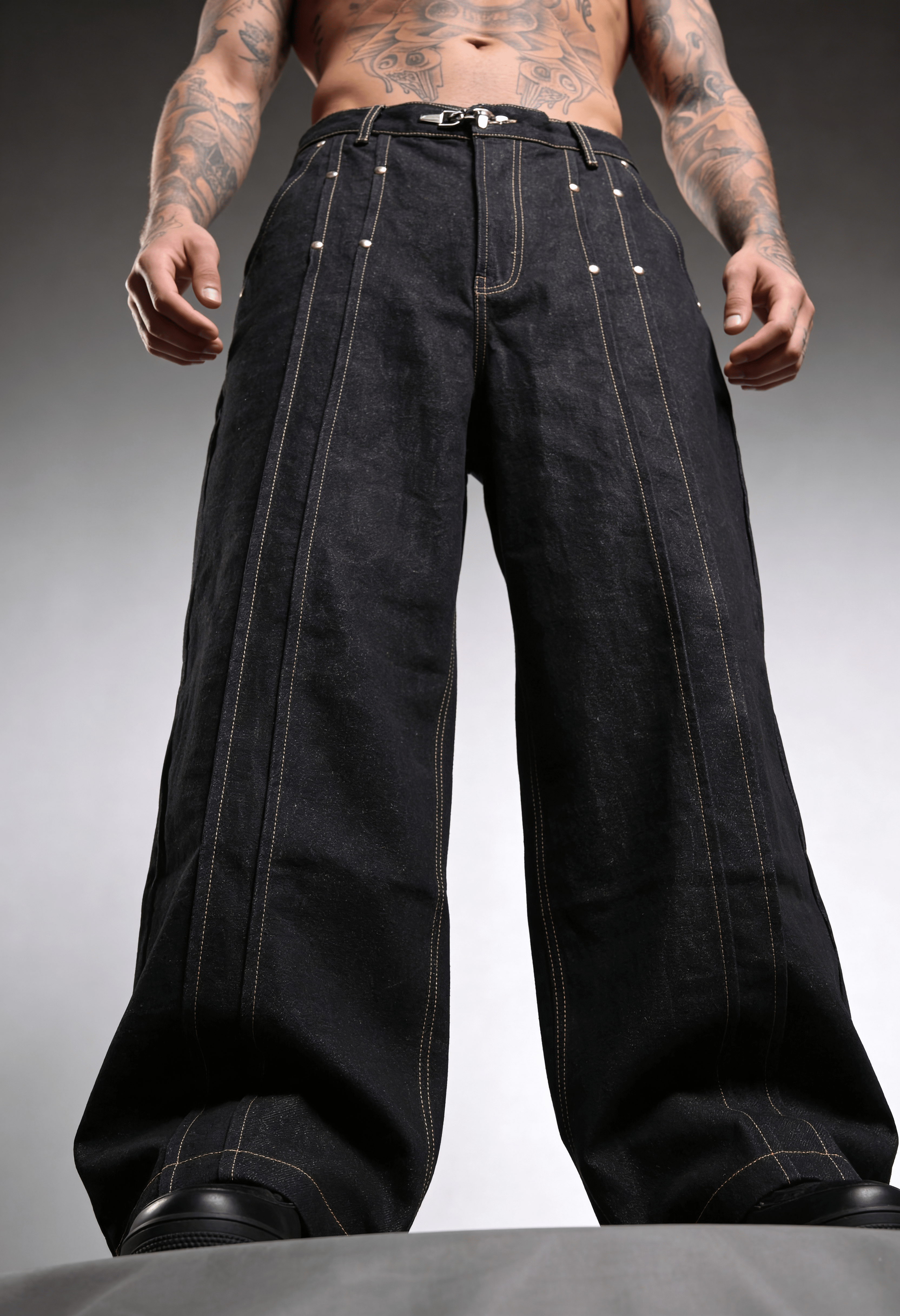 OBSIDIAN BLACK RAW DENIM