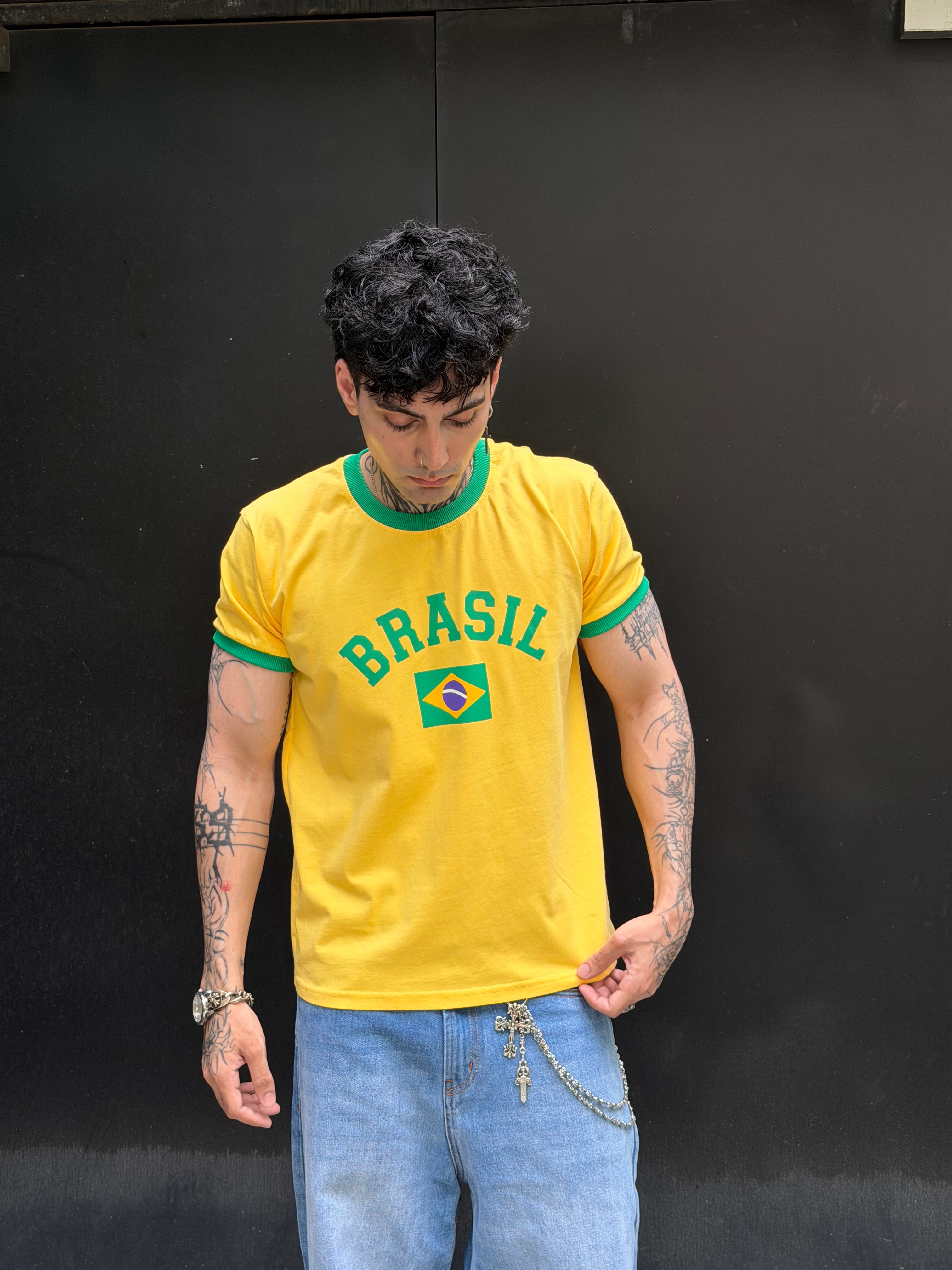 BRASIL VINTAGE CROPPED RINGER