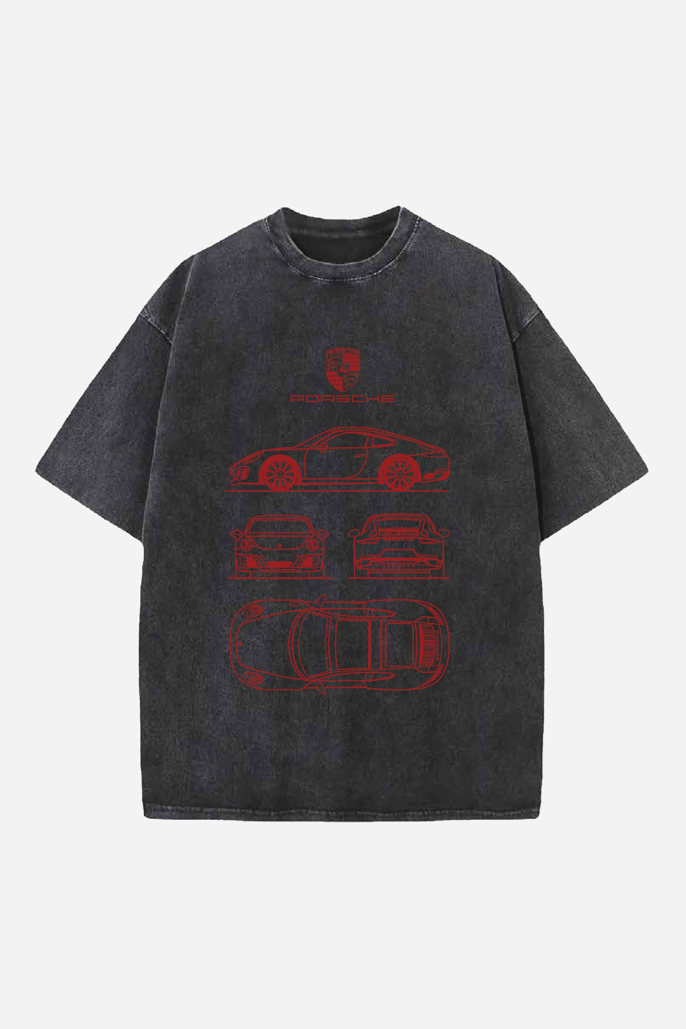 Porsche 911 Designed Oversized T-shirt
