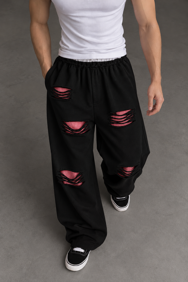 Rubic black reversible pants