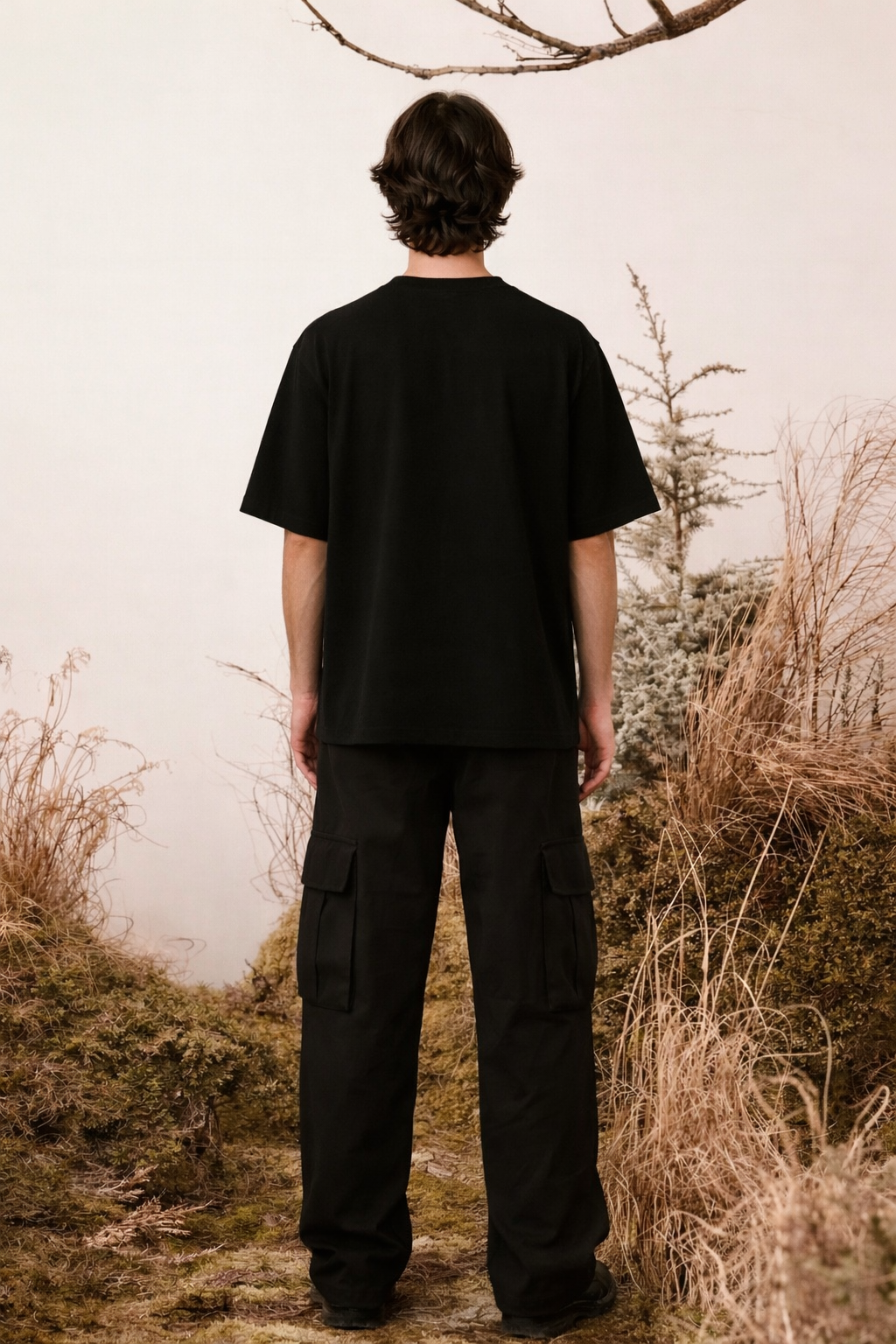 BLACK HEAVYWEIGHT TEE