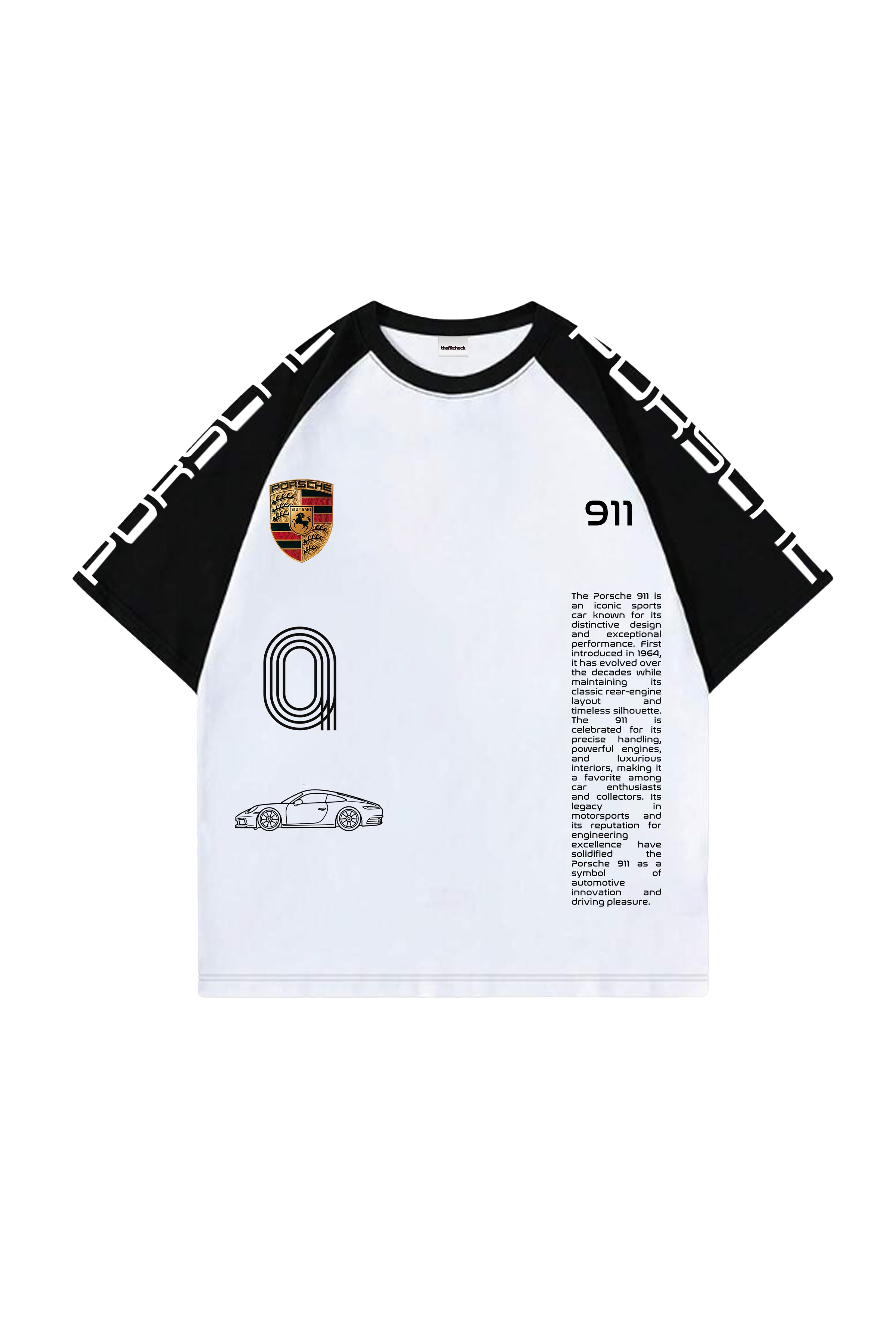 Porsche 911 V2 Raglan Oversized T-shirt