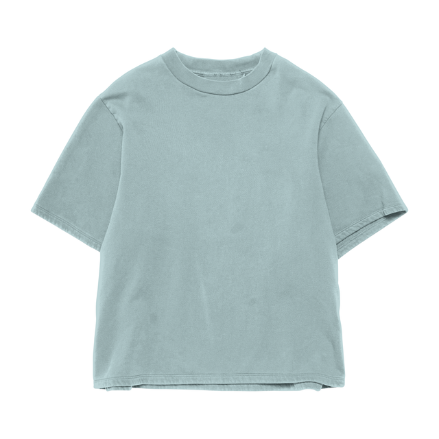 AQUA BLUE HEAVYWEIGHT TEE