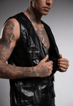 PHANTOM UTILITY LEATHER VEST