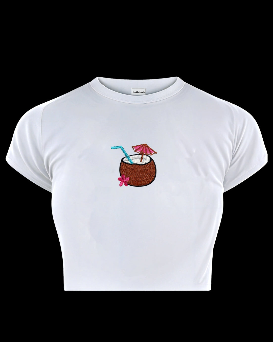 COCONUT CRUSH EMBROIDERED BABY TEE