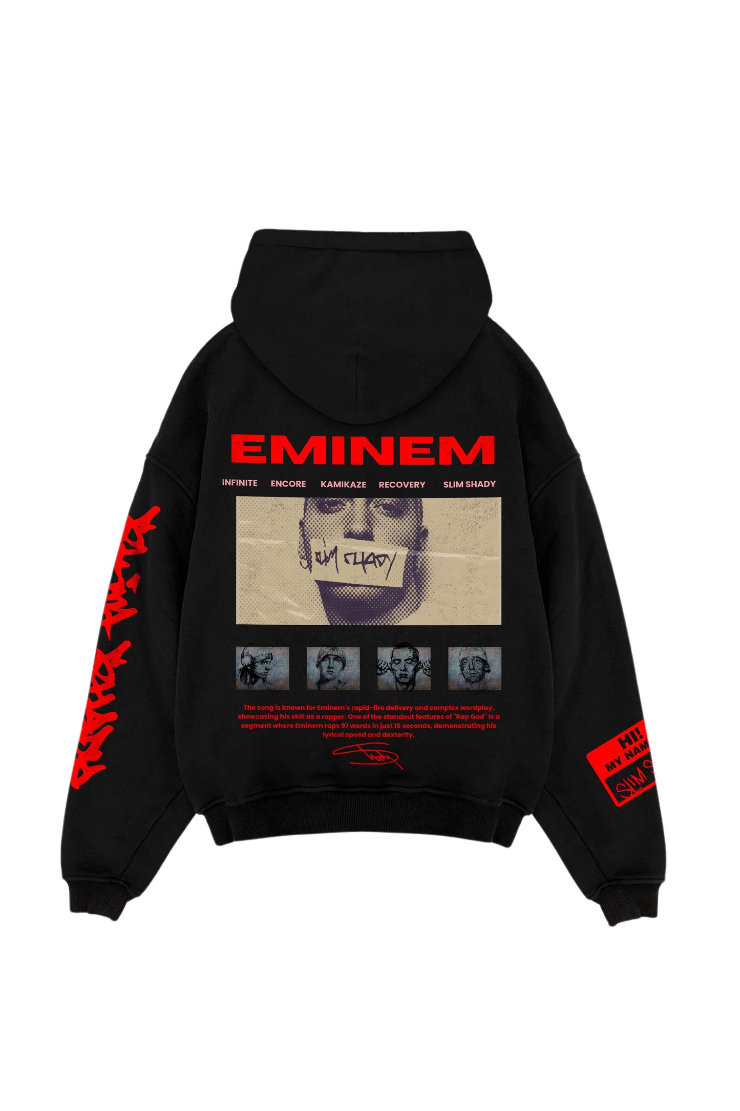 Eminem Designed Oversized Hoodie