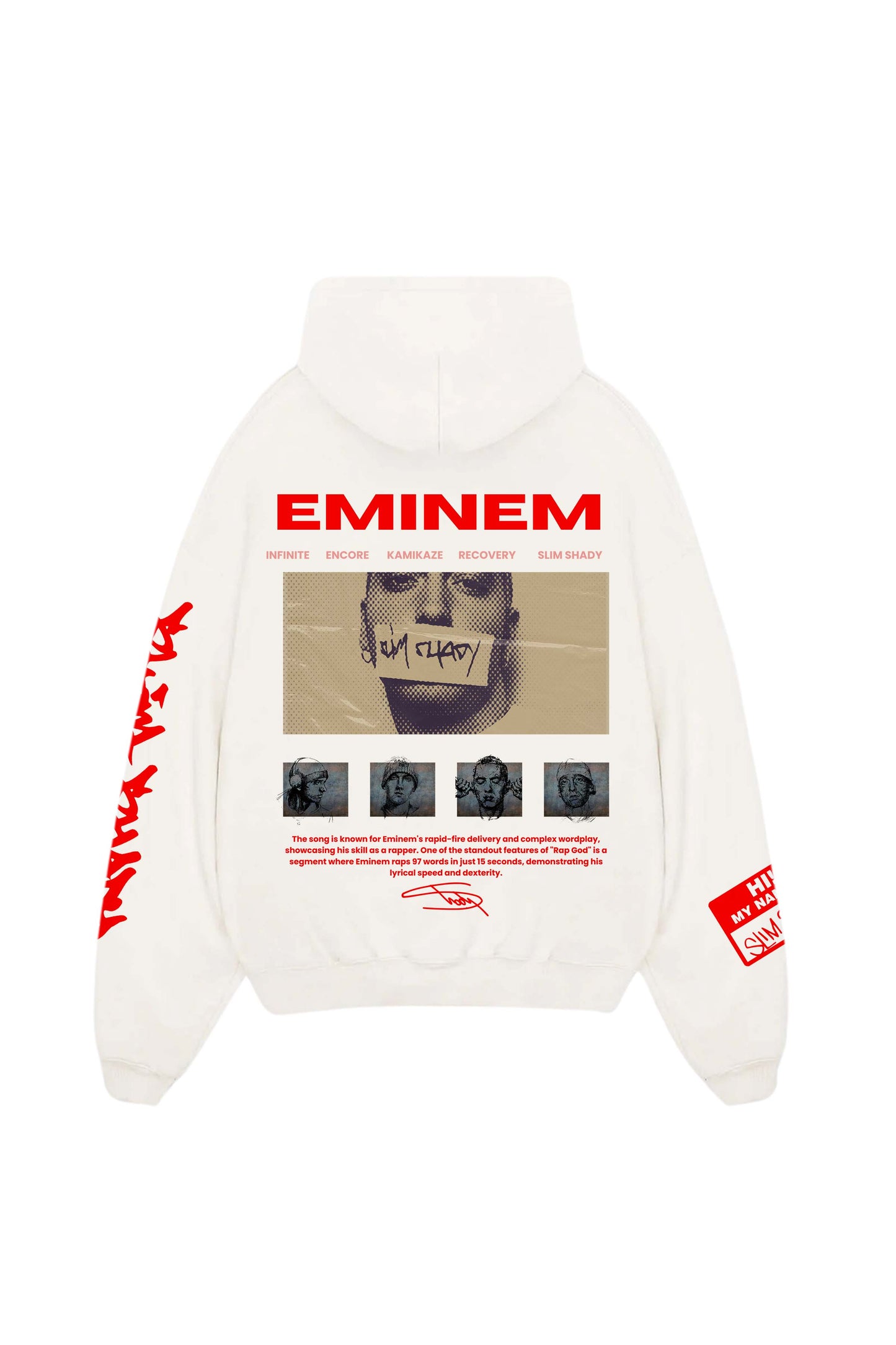 Eminem Designed Oversized Hoodie