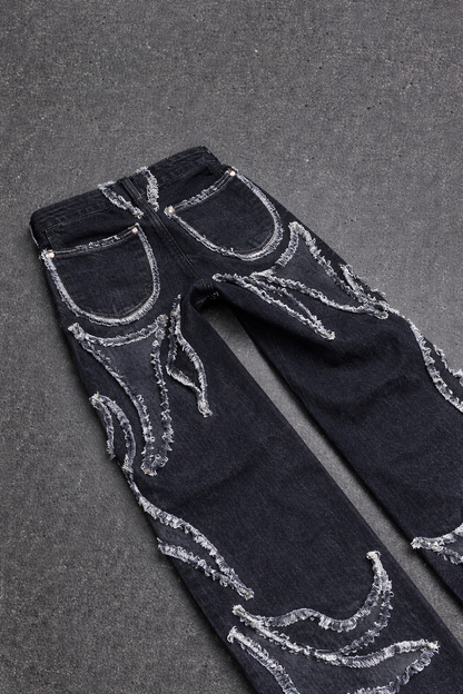 SHADOW BLAZE DISTRESSED DENIM