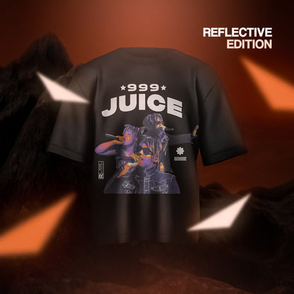 Juice World Designed Oversized Reflective T-shirt