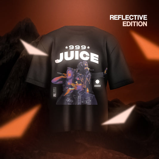 Juice World Designed Oversized Reflective T-shirt