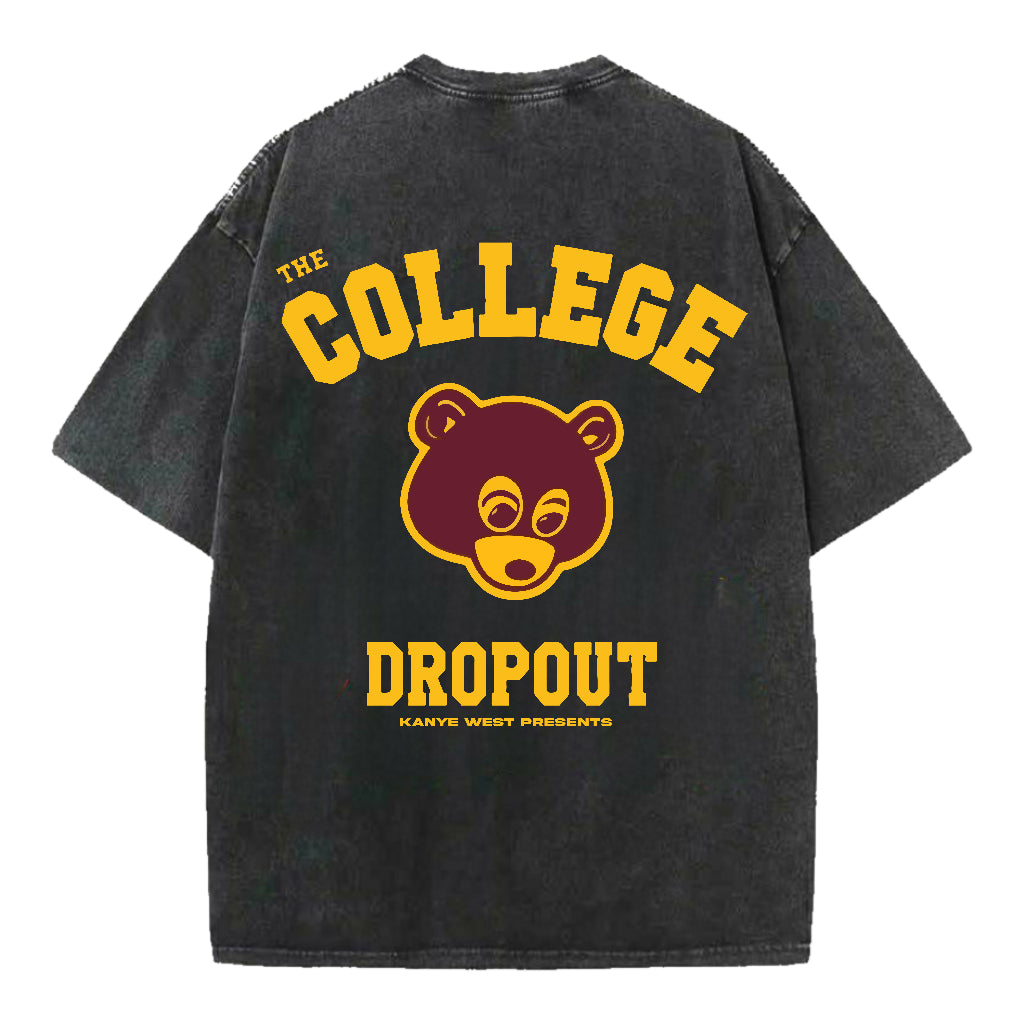 COLLEGE DROPOUT DESIGNED OVERSIZED TEE