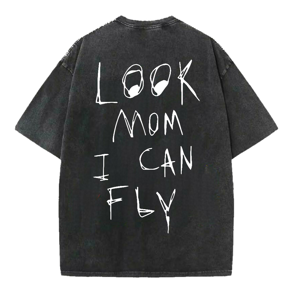 Look Mom I Can Fly Oversized Tee