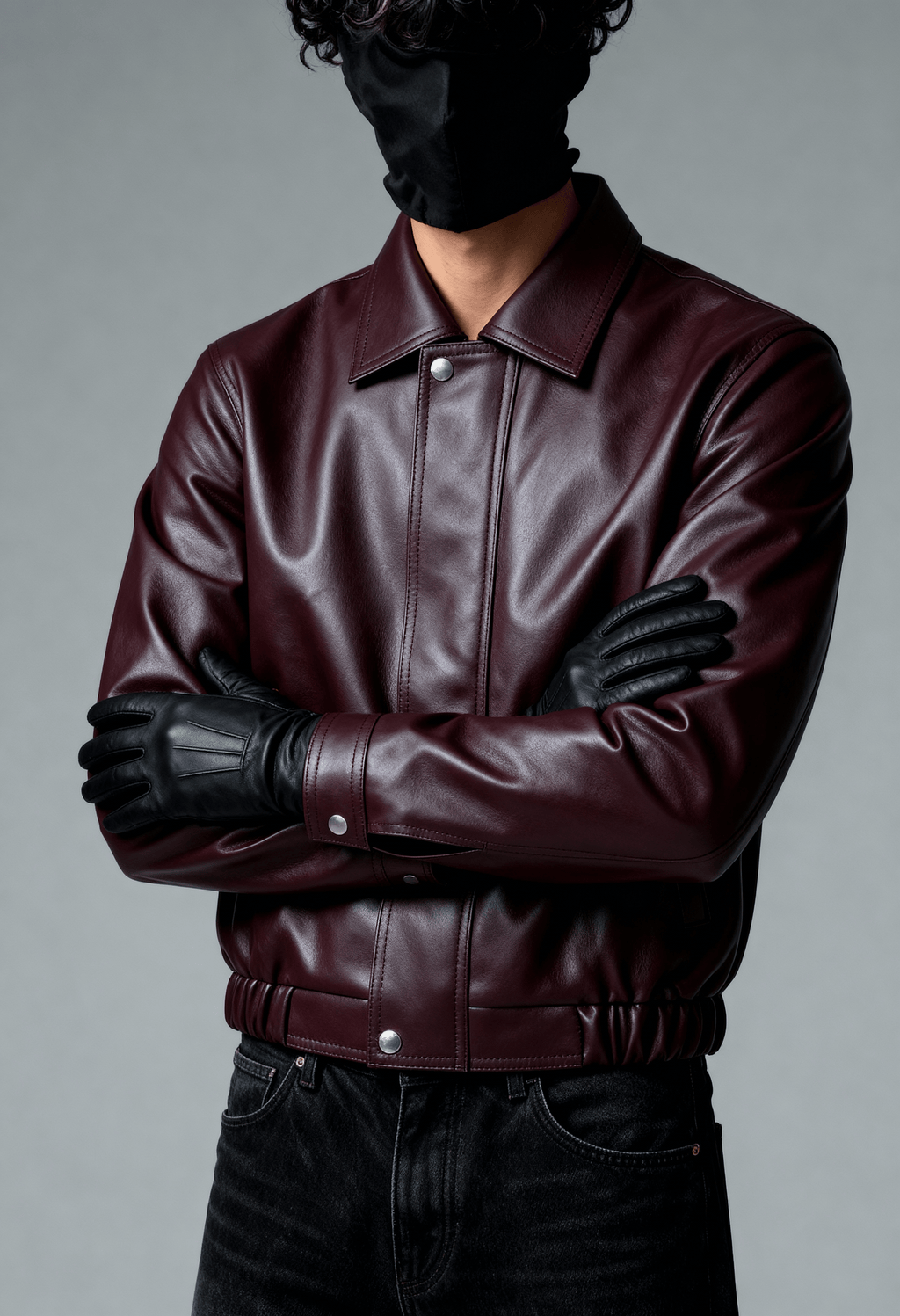 VINTAGE MOCHA LEATHER - BOMBER JACKET