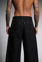 OBSIDIAN BLACK RAW DENIM
