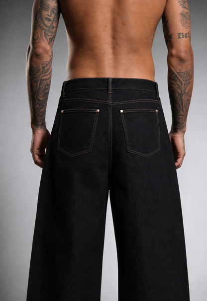OBSIDIAN BLACK RAW DENIM