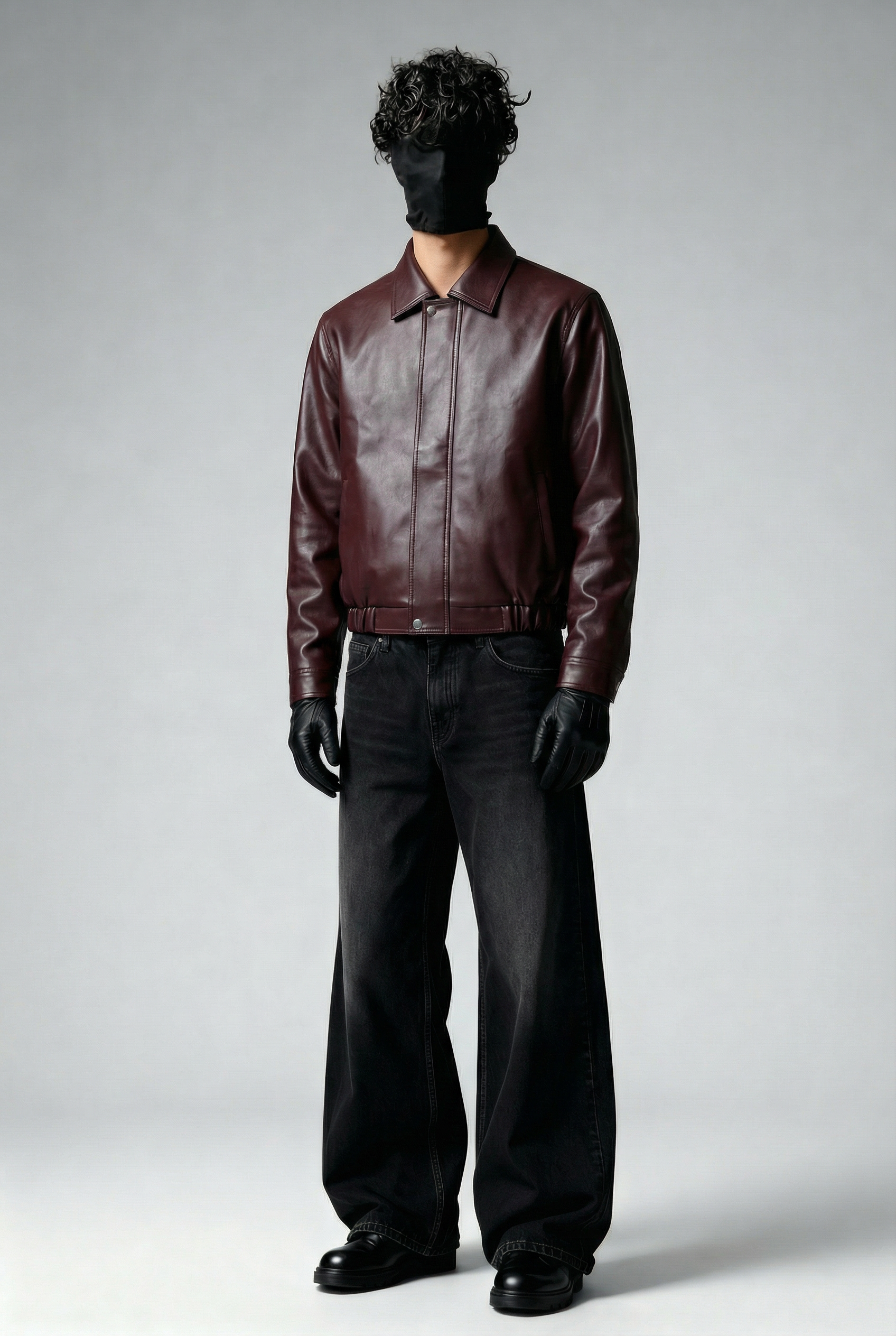 VINTAGE MOCHA LEATHER - BOMBER JACKET