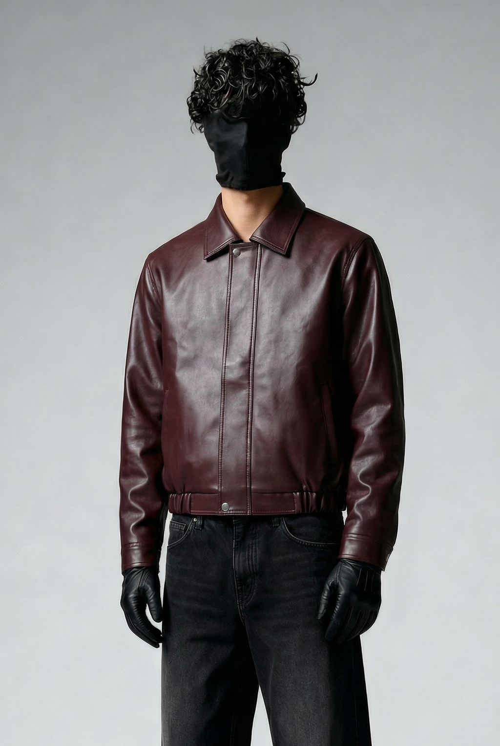 VINTAGE MOCHA LEATHER - BOMBER JACKET
