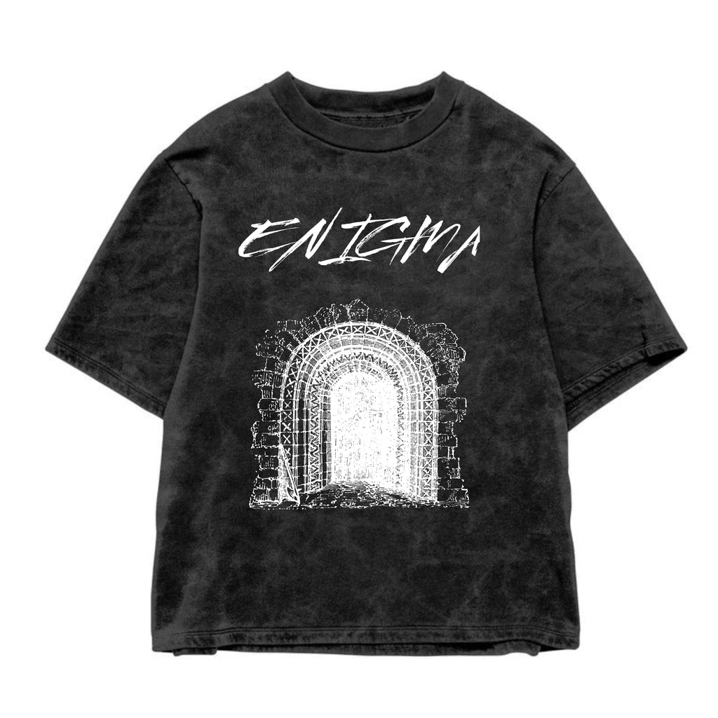 Enigma Acid Wash Oversized Tee