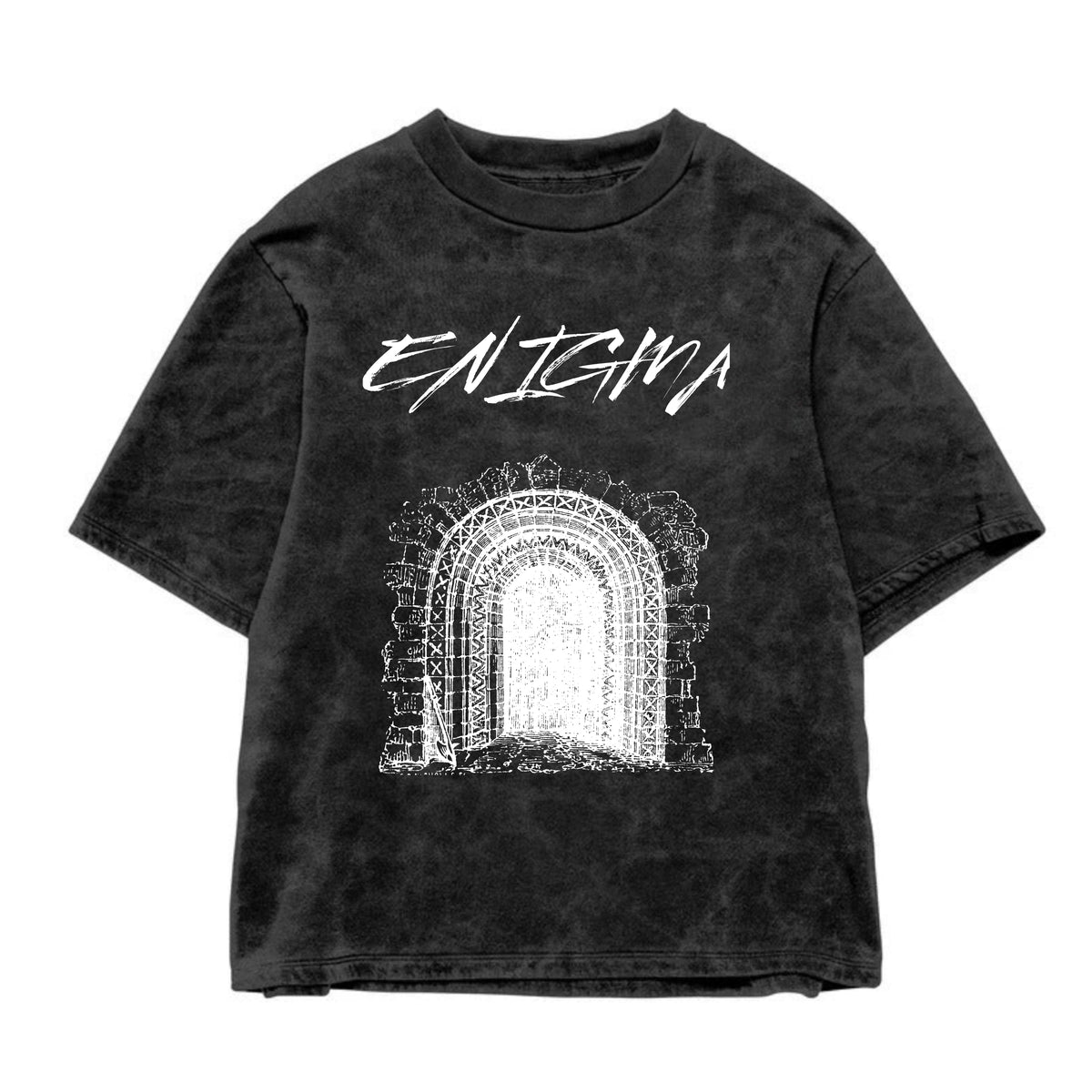 Enigma Acid Wash Oversized Tee