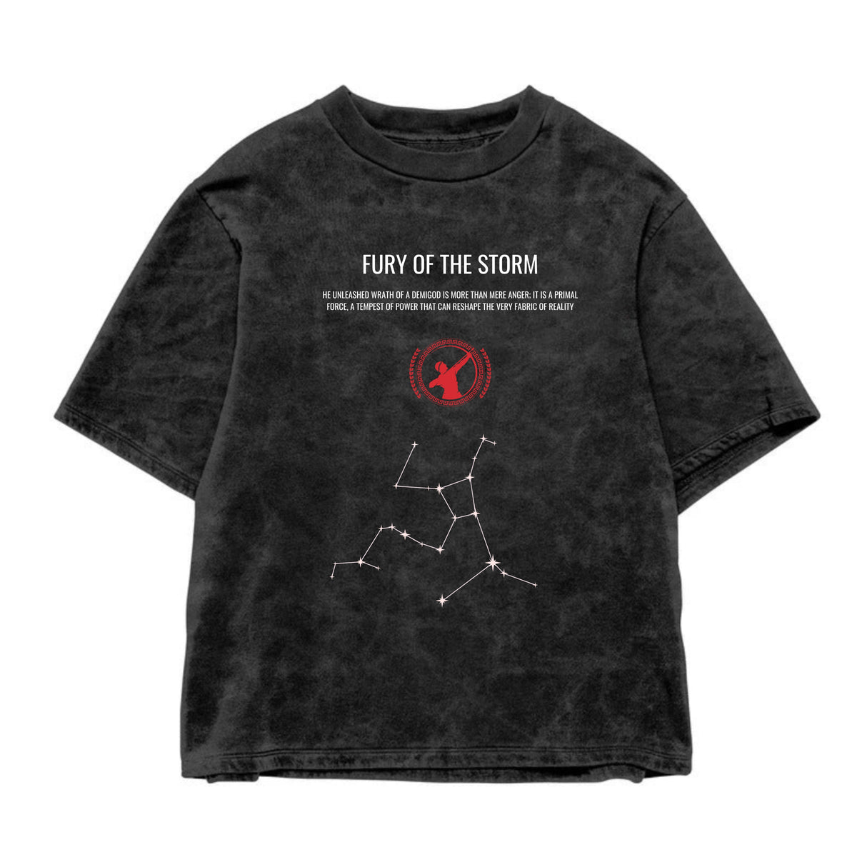 Fury Acid Wash Oversized Tee