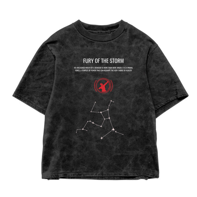 Fury Acid Wash Oversized Tee