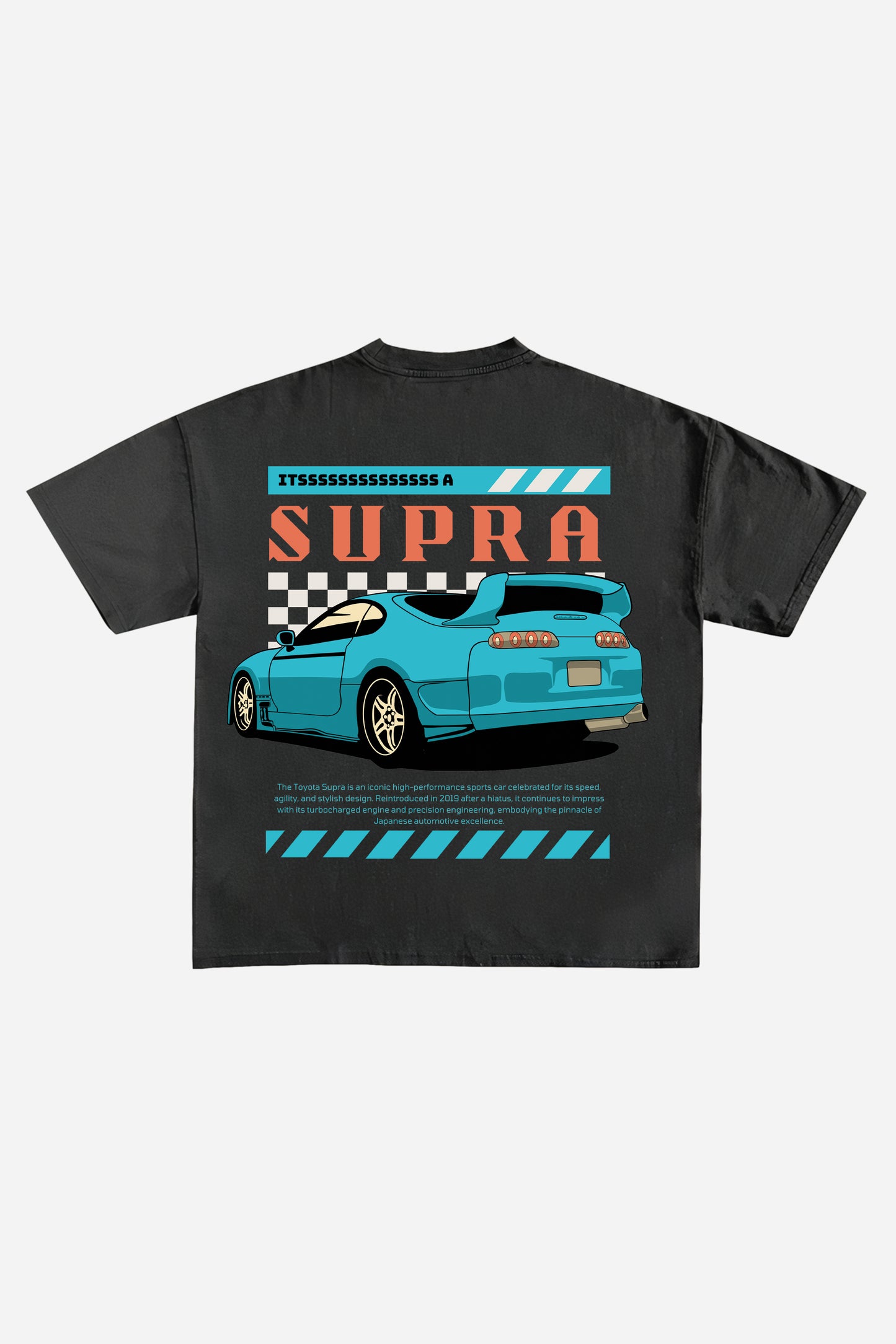 Its A Supra Designed Vintage Oversized T-shirt