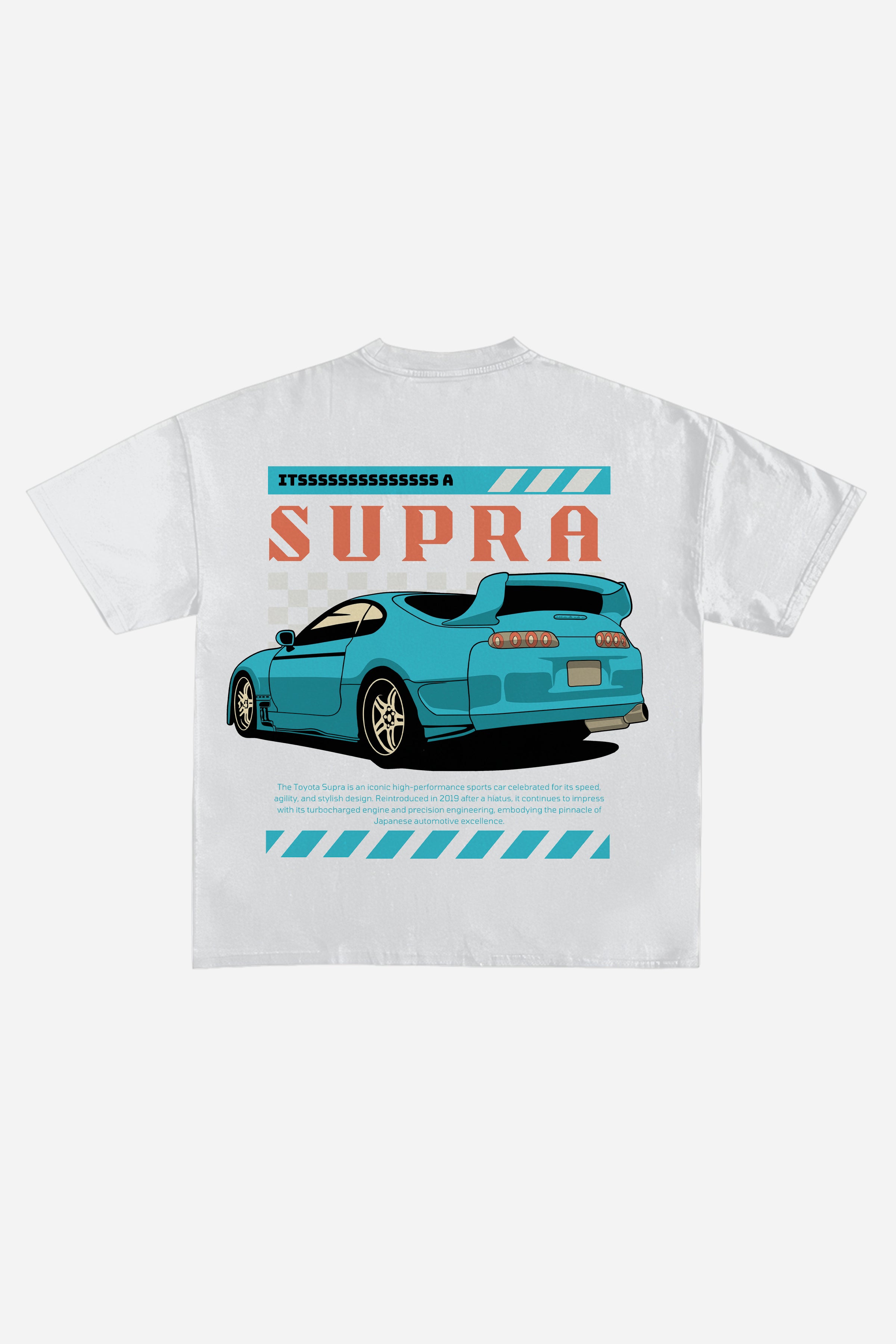 Its A Supra Designed Vintage Oversized T-shirt