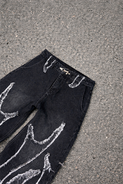 SHADOW BLAZE DISTRESSED DENIM