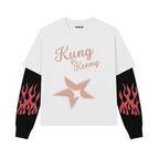 KUNG FU KENDRICK FAKE LONG SLEEVES BOXY TEE