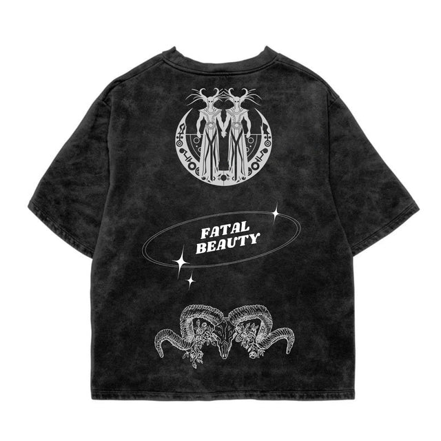 Fatal Acid Wash Oversized Tee