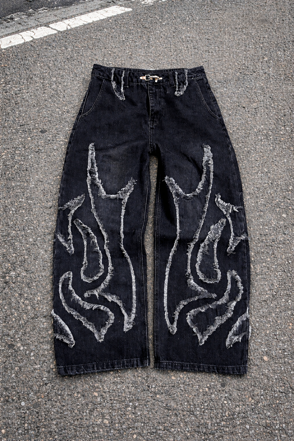 SHADOW BLAZE DISTRESSED DENIM