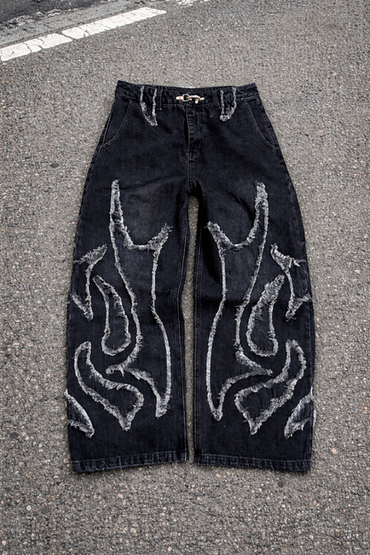 SHADOW BLAZE DISTRESSED DENIM