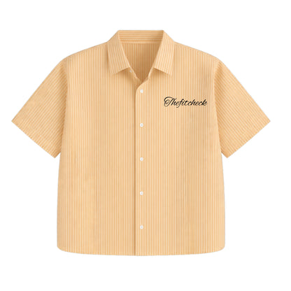 LIVING & EXISTING STRIPPED BOXY SHIRT