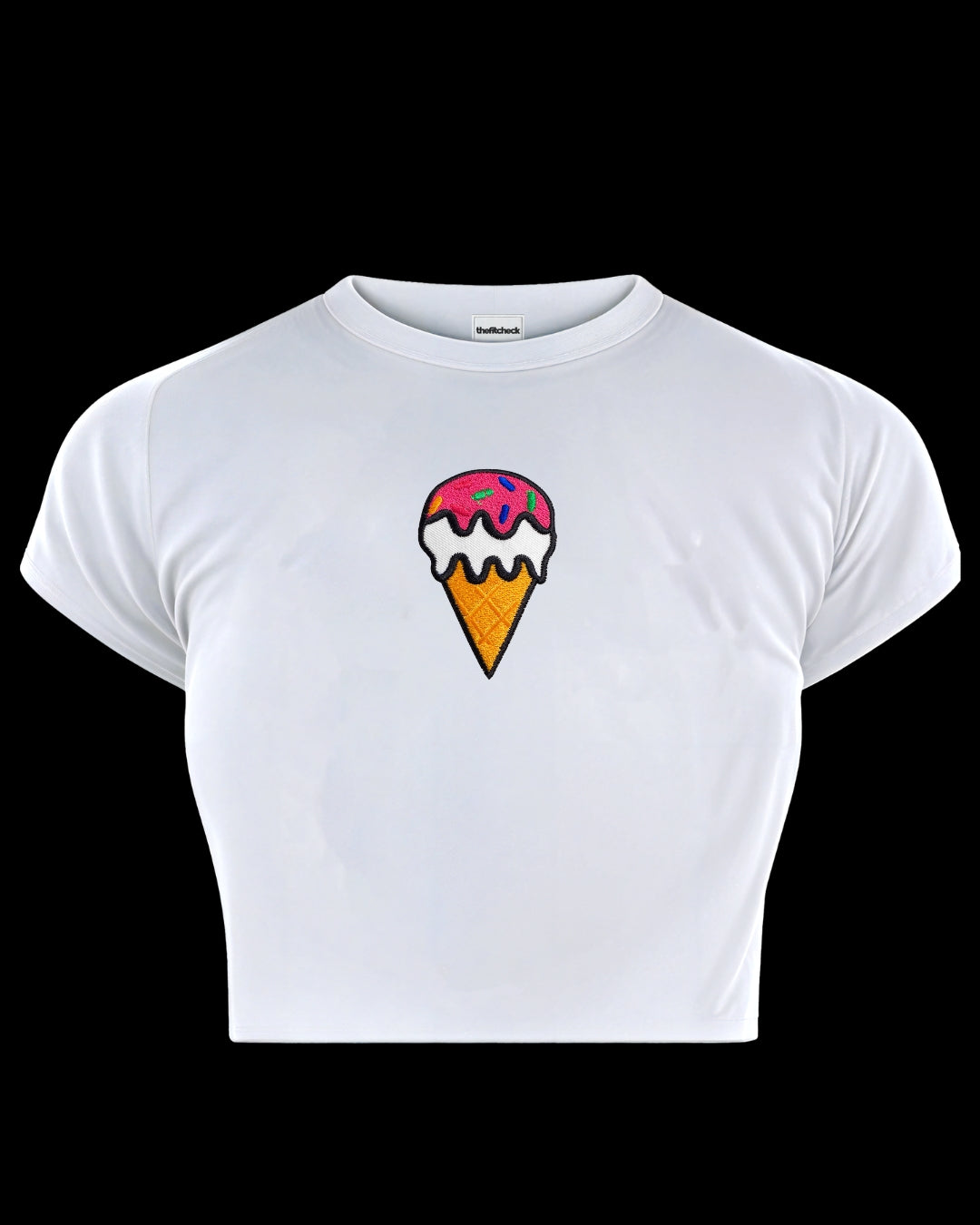 ICECREAM CRUSH EMBROIDERED BABY TEE